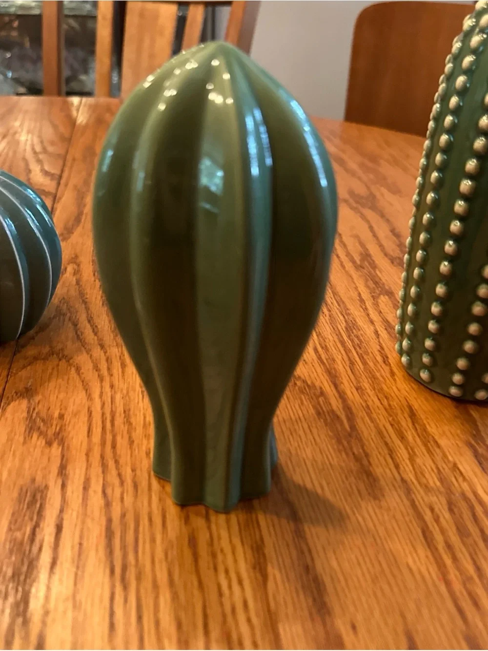 Decorative IKEA Ceramic Cactus Trio - Green